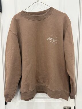 White Fox Brown Sweatshirt